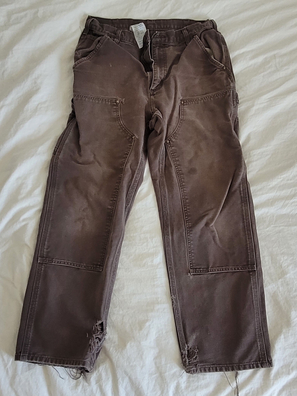 Carhartt Brown Workwear Chinos with Knee Panels